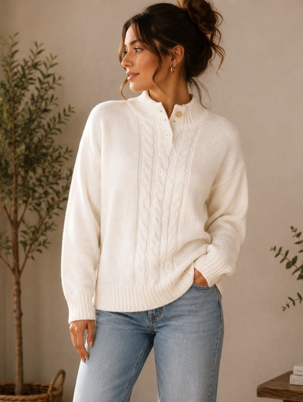 Vintage Sterling Harris White Sweater